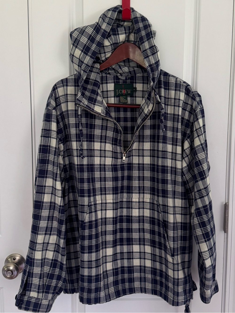 J. Crew Oarsman Vintage Plaid Cotton Anorak Jacket